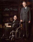 Poirot 8x10 photo signed by actor Hugh Fraser as Captain Hastings. Good condition. All autographs
