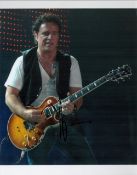 Neal Schon signed 10x8 colour photo. Schon is an American rock guitarist, songwriter, and