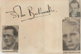 John Buckmaster signed 6x4 Album Page. On Reverse side is Elizabeth Brooke. Buckmaster (18 July 1915