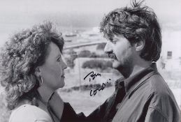 Shirley Valentine movie photo signed by actor Tom Conti. Good condition. All autographs come with