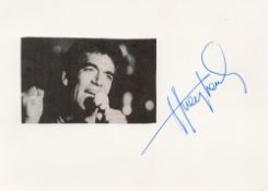 Huey Lewis signed album page. Lewis, is an American singer, songwriter, and actor. Lewis sings