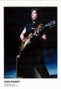 Steve Hackett signed 6x8 colour photo. Hackett is an English musician, songwriter, singer, and