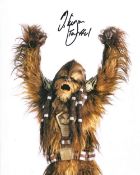 Star Wars 8x10 photo signed by aussie Basketball legend and actor Michael Kingma as the Wookie