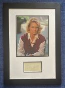 Angie Dickinson 20x14 framed and mounted signature display includes signed album page and