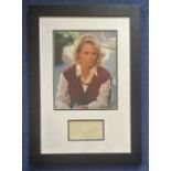 Angie Dickinson 20x14 framed and mounted signature display includes signed album page and