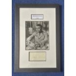 James Mason 22x15 approx Desert Rats 1957 mounted signature display includes signed album page and