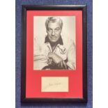 Cesar Romero 17x12 mounted and framed signature display includes signed album page and fantastic