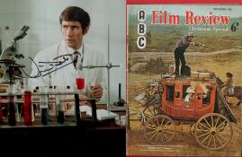 Jim Dale signed 10x8 colour photo and a vintage Film Review Magazine December 1965 featuring Carry