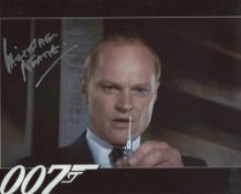 007 James Bond License to Kill 8x10 photo signed by actor Christopher Neame as Fallon. Good