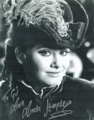 Linda Hayden signed 10x8 black and white photo. Hayden made a strong and lasting impression with her