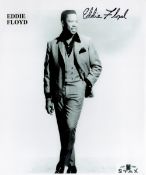 Eddie Floyd signed 10x8 black and white photo. Floyd is an American soul RandB singer and