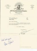 Film Producer Ben Arbeid signed card and MGM covering letter date 1963. British film producer. He