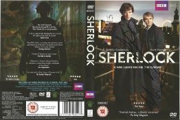 Actor Benedict Cumberbatch signed DVD sleeve from the BBC crime series Sherlock. Sherlock is a