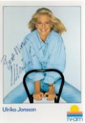 Ulrika Jonsson signed 6x4 Colour Photo. Jonsson is a Swedish British television presenter and model.