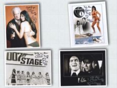 007 James Bond. Collection of four 8x10 photos from The Spy Who Loved Me, each signed by Bond girl
