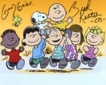 Peanuts and Charlie Brown 8x10 photo signed by Brad Kesten, the voice of Charlie Brown. Good