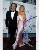 Goldie Hawn and Kurt Russell signed 10x8 colour photo. Good condition. All autographs come with a