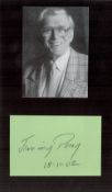 Jimmy Perry 9x5 Signature Piece. Perry, OBE was an English script writer and actor. He devised and