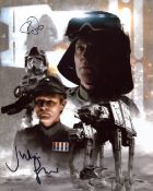 Star Wars 8x10 photo from The Empire Strikes Back, signed by AT AT driver Paul Jerricho and Julian