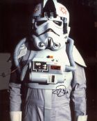 Star Wars Episode IV A New Hope 8x10 photo signed by stormtrooper and AT AT driver Paul Jerricho.