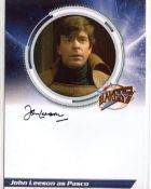Blakes 7 science fiction TV series photo signed by actor John Leeson. Good condition. All autographs