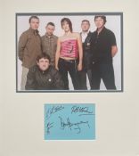 The Housemartins fully signed card 15x17 double mounted Photo. Good condition. All autographs come