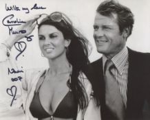 007 James Bond 8x10 The Spy Who Loved Me photo signed by Bond girl Caroline Munro. Good condition.