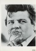 Robbie Coltrane Signed 6x4 black and white photo. Robbie Coltrane OBE, is a Scottish actor, comedian