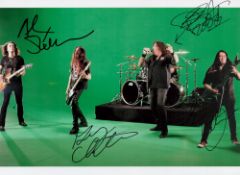 Testament Band signed 10x8 colour photo. Signed by 4 Members. Testament is an American thrash