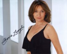 Cherie Lunghi. Lovely 8x10 photo signed by actress Cherie Lunghi, star of the famous coffee ads