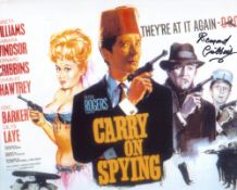 Carry On Spying comedy movie 8x10 photo signed by actor Bernard Cribbins. Good condition. All