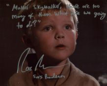 Star Wars 8x10 movie photo signed by actor Ross Beadman who has also added his line from that scene,