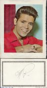 Cliff Richard signed 8x5 album page comes with 10x8 colour magazine photo. Good condition. All