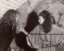 The Satanic Rites of Dracula hammer horror movie photo signed by scream queen actress Pauline Peart.
