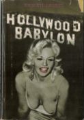 Hollywood Babylon hardback book by Kenneth Angers inscribed on the inside page to Leslie pound