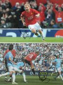 Autographed Paul Scholes 12 X 8 Photos colour, Depicting Manchester Uniteds Paul Scholes Running