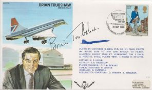 Brian Trubshaw signed own personal Concorde Flown FDC PM Air International Tattoo Greenham Common