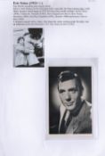 Eric Sykes signed 6x4 black and white photo, attached to a4 sheet. Sykes CBE (4 May 1923 – 4 July