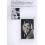 Eric Sykes signed 6x4 black and white photo, attached to a4 sheet. Sykes CBE (4 May 1923 – 4 July