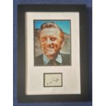 Kirk Douglas 21x15 mounted and framed signature display includes a signed album page and a fantastic