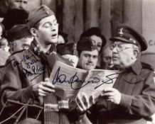 Dads Army 8x10 comedy photo signed by actor Ian Lavender as Private Pike. Good condition. All