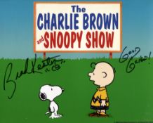 Peanuts and Charlie Brown 8x10 photo signed by Brad Kesten, the voice of Charlie Brown. Good