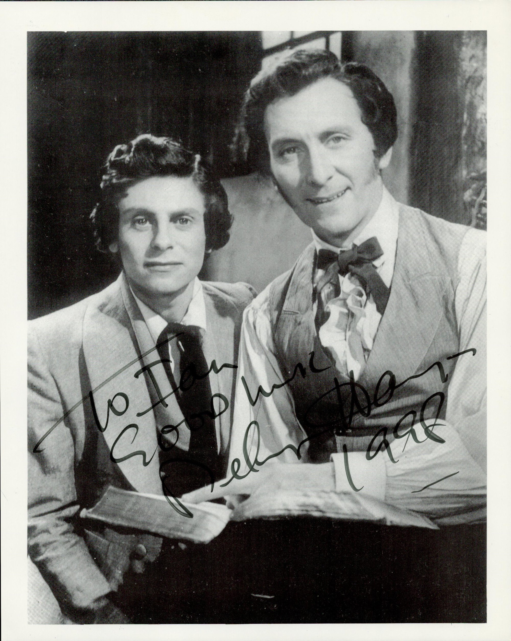 Melvyn Hayes signed 10x8 black and white vintage photo dedicated. Melvyn Hayes (born Melvyn Hyams; - Image 2 of 2