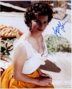 Sophia Loren signed 10x8 colour photo. Sofia Costanza Brigida Villani Scicolone ( born 20