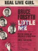 Bruce Forsyth (1928 2017) Entertainer Signed Vintage Real Live Girl Sheet Music. Good condition. All