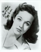 Peggy Moran signed 10x8 vintage black and white photo dedicated. Peggy Moran (born Mary Jeanette