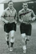 Nat Lofthouse and Tom Finney signed 12x8 black and white photo. Good condition. All autographs