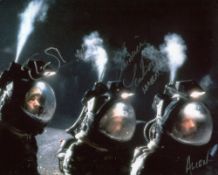 Alien movie photo signed by actor Tom Skerritt as Captain Dallas and Veronica Cartwright as Lambert.