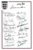 Autographed England 12 X 8 Photo A Superbly Produced Home/Made Crested Photo Depicting The England