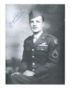 WW2 Hiroshima Enola Gay tail gunner George Caron signed 8x10 photo. Good condition. All autographs